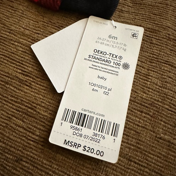 NWT Carter’s Baby Holiday Bear Zip-Up Fleece Sleep and Play Pajamas - Picture 16 of 16